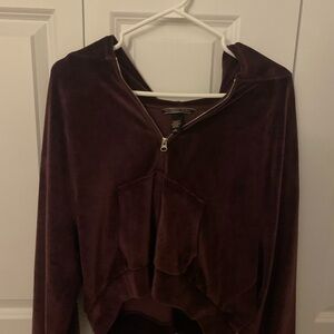Vintage Victoria secret velvet zip up.